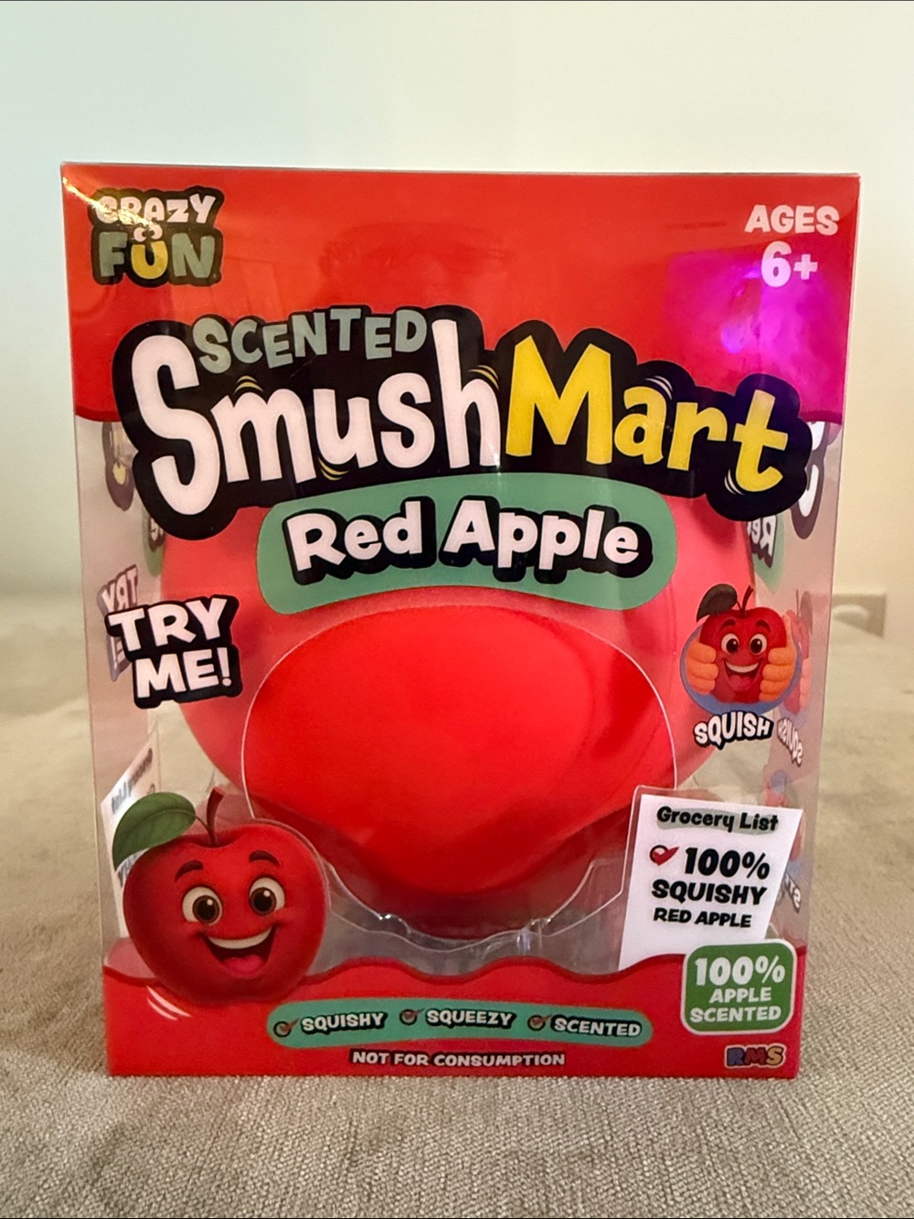 SmushMart Scented Red Apple Squishy Toy | New